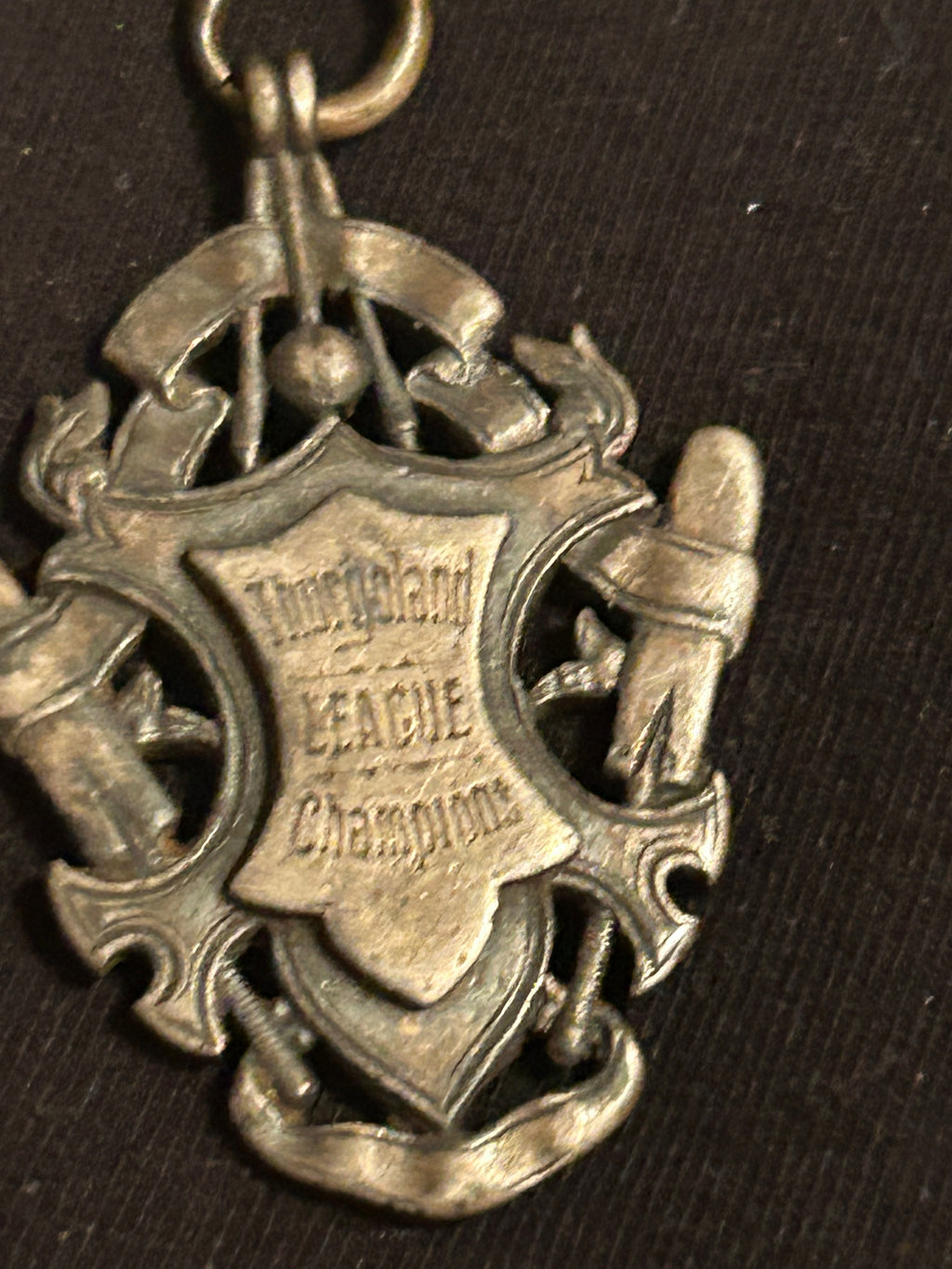 Antique Harry Jagger Thurgoland Cricket Medal Silver Sporting Fob Victorian Edwardian