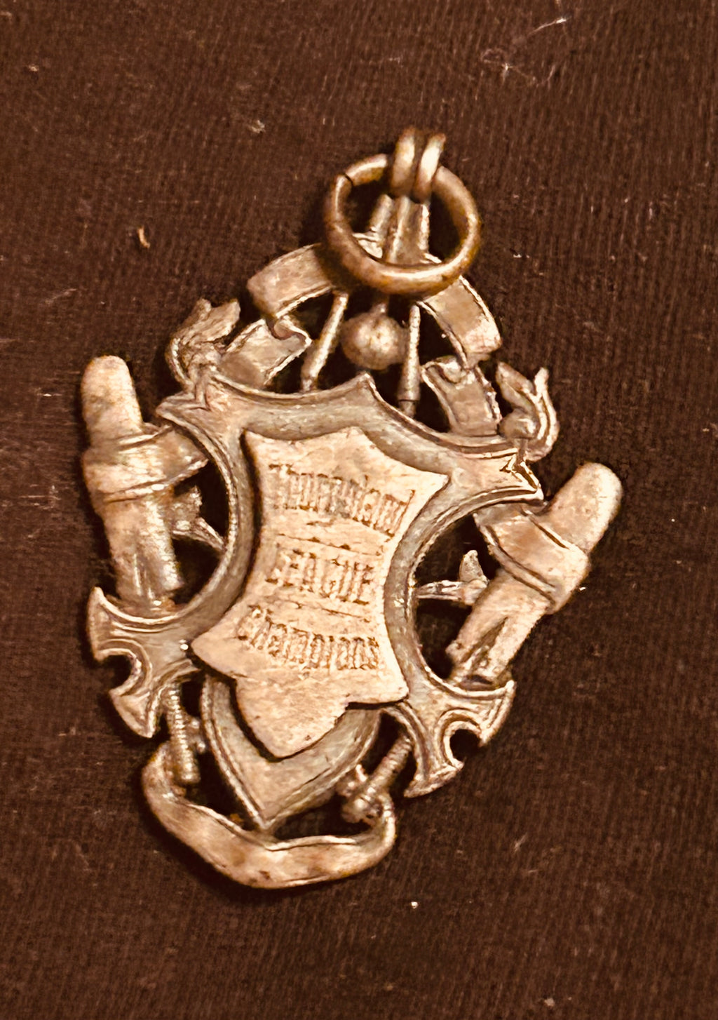 Antique Harry Jagger Thurgoland Cricket Medal Silver Sporting Fob Victorian Edwardian
