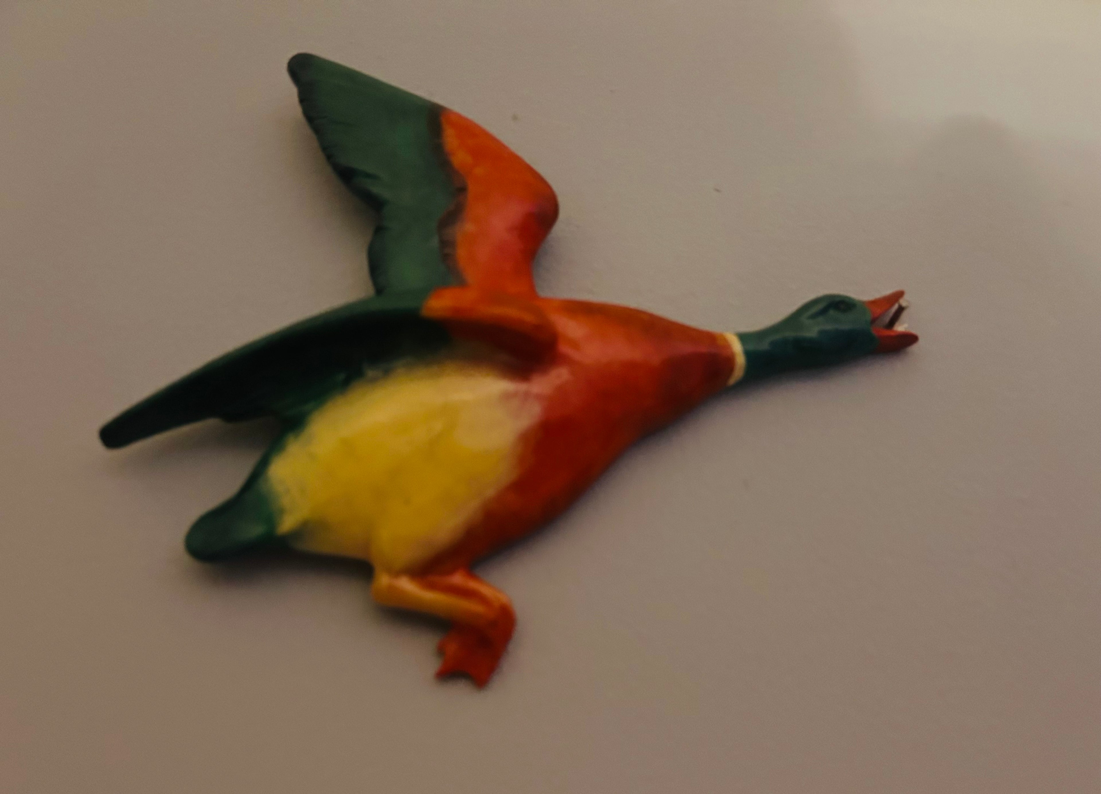 Vintage Flying Mallard Duck Wall Plaque Ornament Retro Country Home Décor