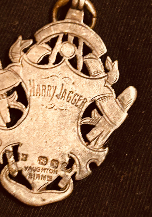 Antique Harry Jagger Thurgoland Cricket Medal Silver Sporting Fob Victorian Edwardian