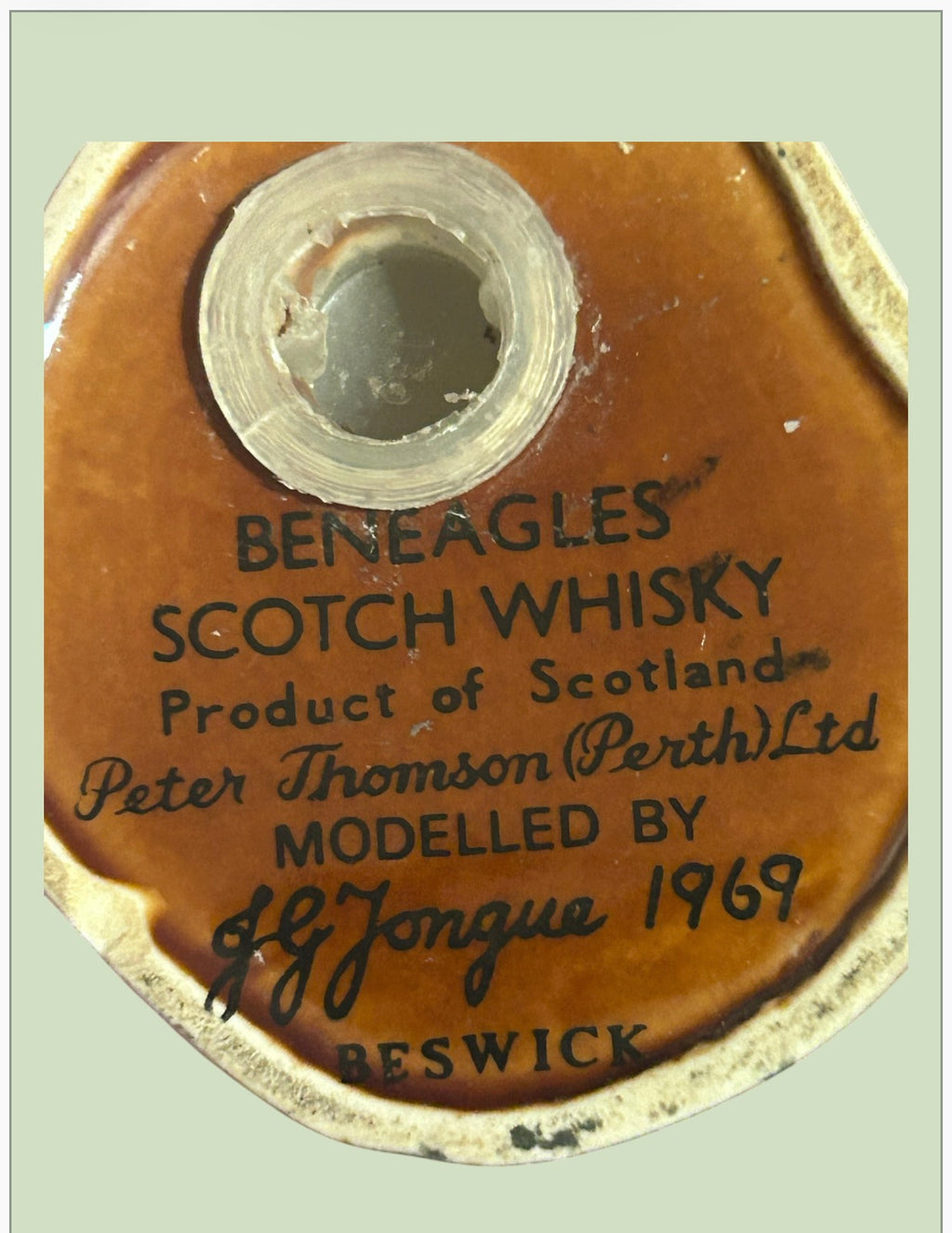 Vintage Beswick Beneagles Golden Eagle Miniature Scotch Whisky Decanter J G Tongue 1969