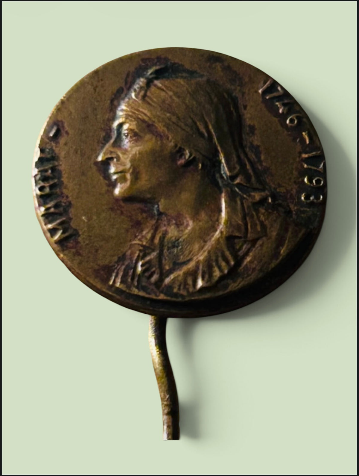 Vintage French Revolution 1789 Jean Paul Marat Style Commemorative Stick Pin