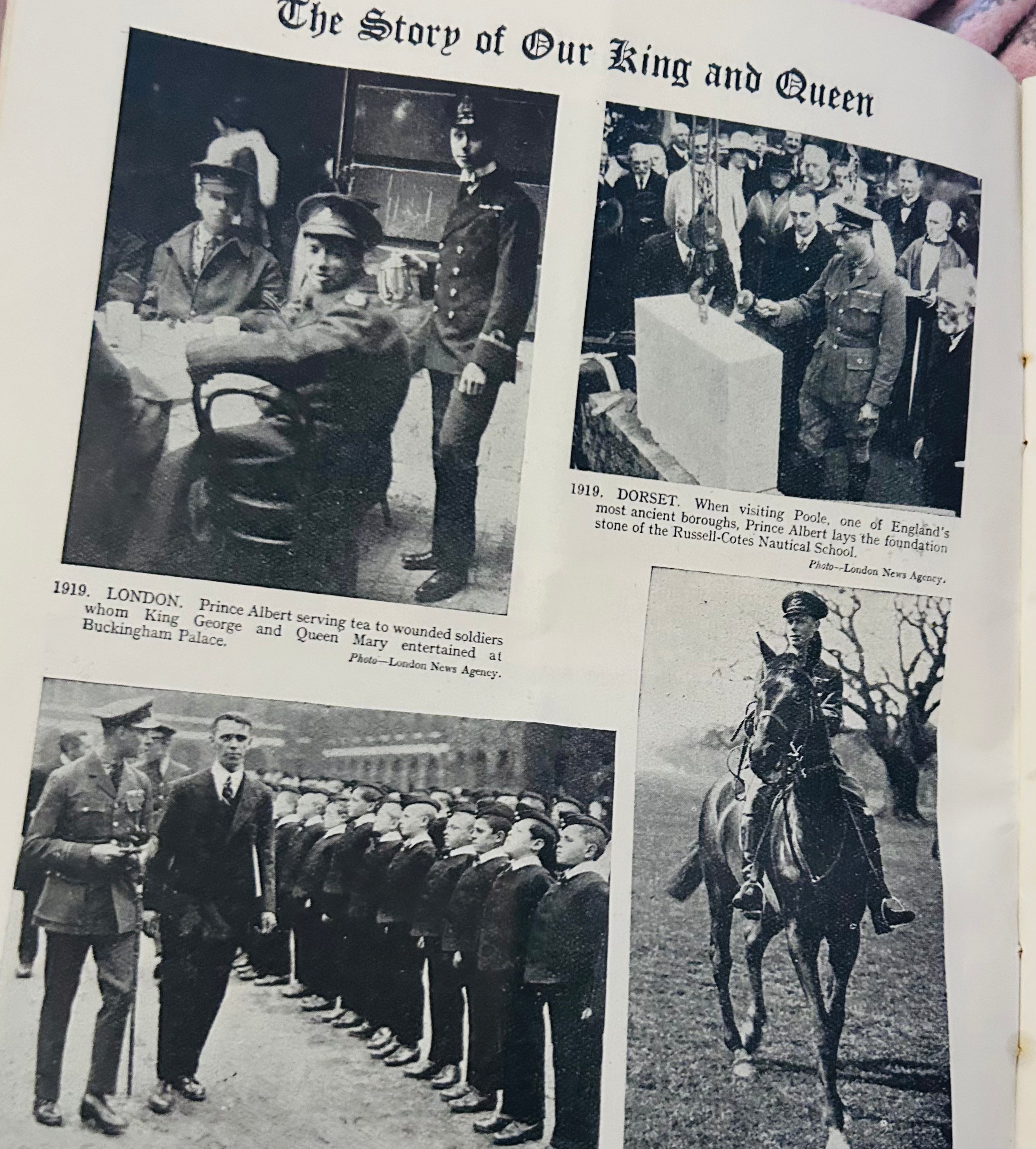 1937 King George VI Queen Elizabeth Coronation Souvenir Royal Family Picture Book x2