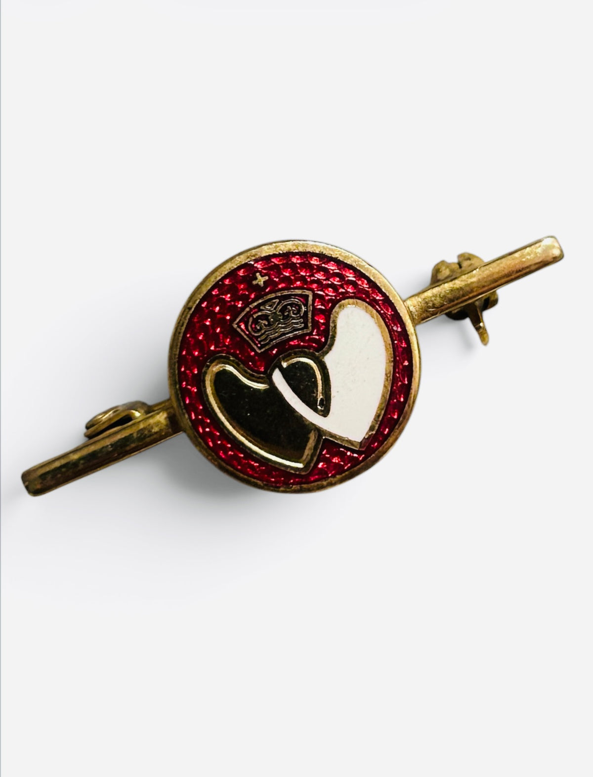 Vintage Fattorini National Blood Transfusion Service Donor Enamel Brooch