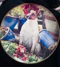 Danbury Mint Jack Pot Mandie Haywood Jack Russell Porcelain Collector Plate 22ct Gold