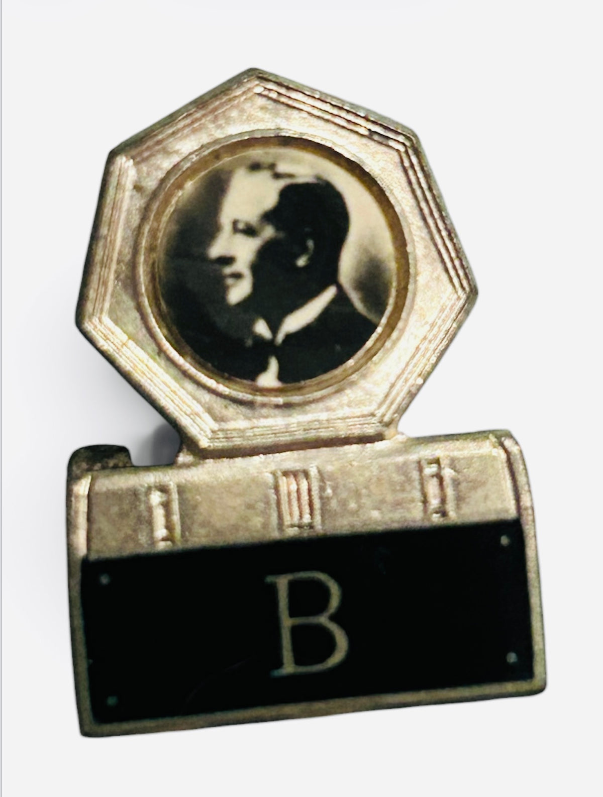 Rare 1929 Stanley Baldwin Flapper Election Number Plate Lapel Badge