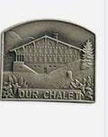 Rare vintage 1950s Our Chalet Girl Guides WAGGGS Switzerland pin badge