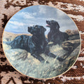 Royal Doulton John Trickett Ready To Go Black Labrador Dogs Limited Edition Collector Plate