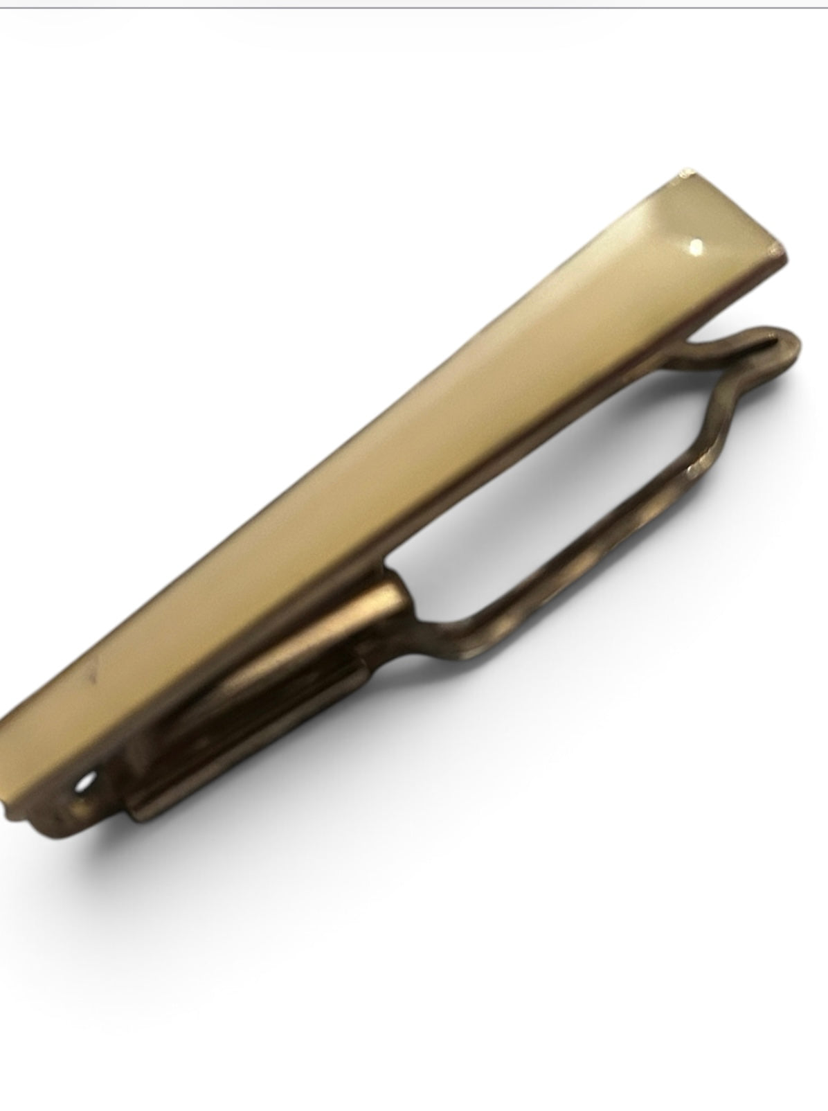 Vintage Sophos Gold Tone Tie Clip Mid Century Patent 511699