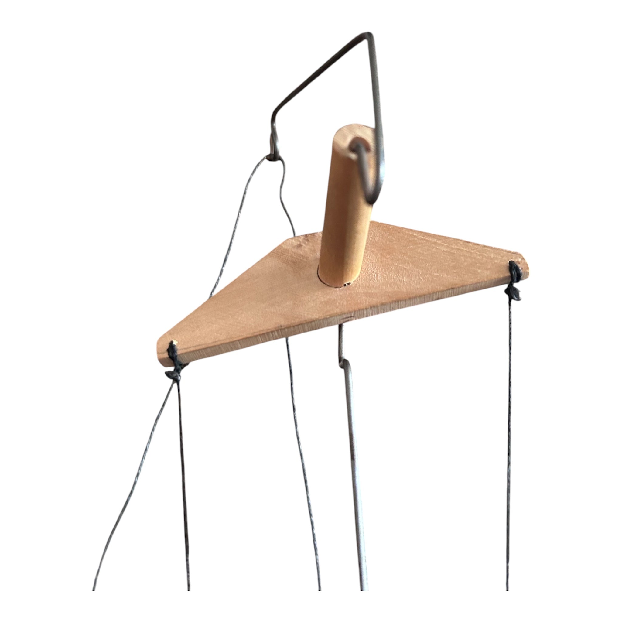 Vintage Zdeněk Černý Czech Wooden Marionette Puppet Tramp Wanderer