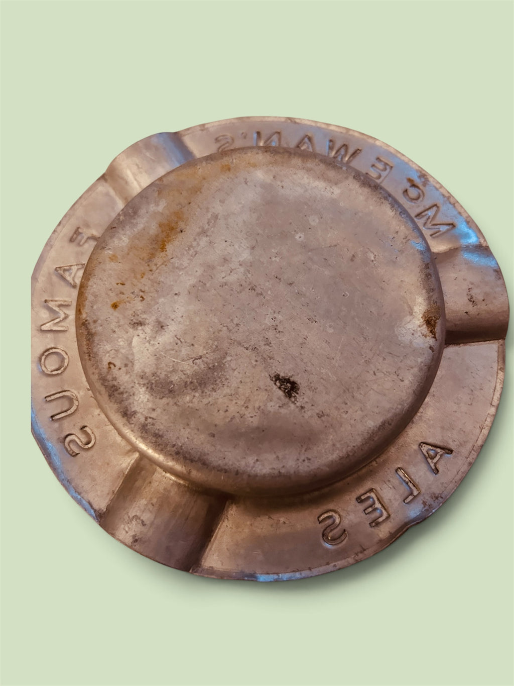 Vintage McEwan’s Famous Ales Advertising Metal Ashtray Breweriana Pub Collectable x 2 Pack