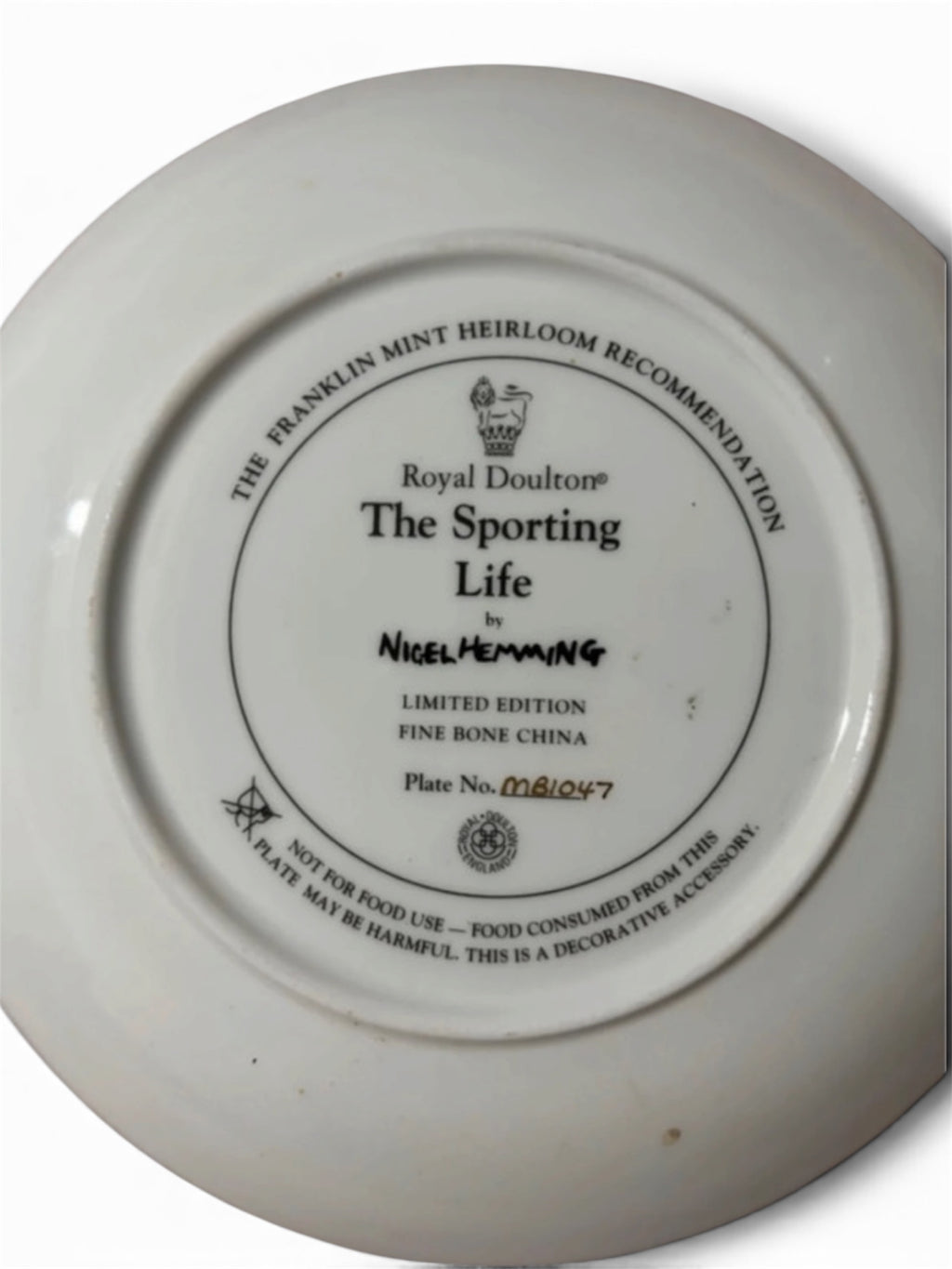 Royal Doulton The Sporting Life Nigel Hemming Limited Edition Labrador Collector Plate