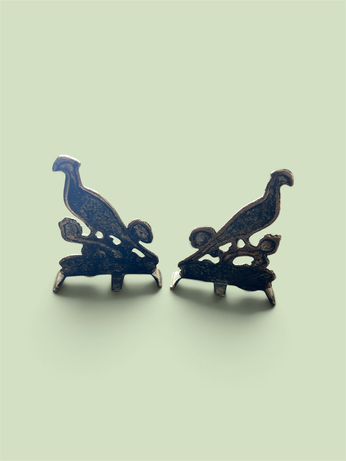 Vintage Pair Brass Pheasant Bird Ornaments Country House Decor  Bookends